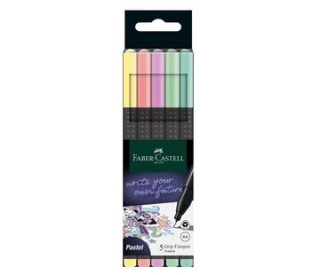 Faber Castell Fineliner pastel - set 5 stuks