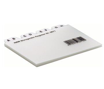 A8 index tabs - transparant - alfabetisch