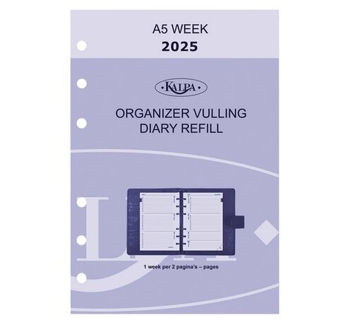 Kalpa Agenda vulling 2025 - A5 - week overzicht