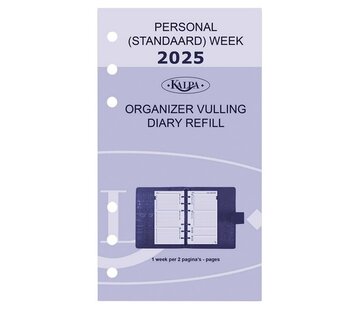 Kalpa Standard agenda vulling - 2025 - week per 2 pagina's