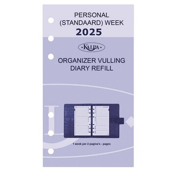 Kalpa Standard agenda vulling - 2025 - week per 2 pagina's