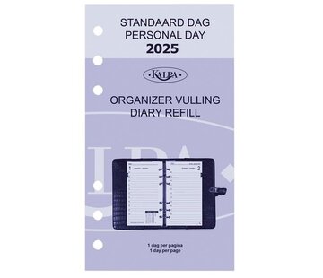 Kalpa Standard agenda vulling - 2025 - 1 dag/pag.
