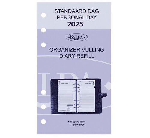 Kalpa Agenda vulling 2025 - standard - 1 dag per pagina