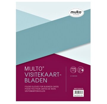 Multo Visitekaart insteek tassen - 10st