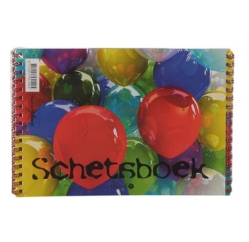 Schetsboek A4 -ballon- wit - 120g