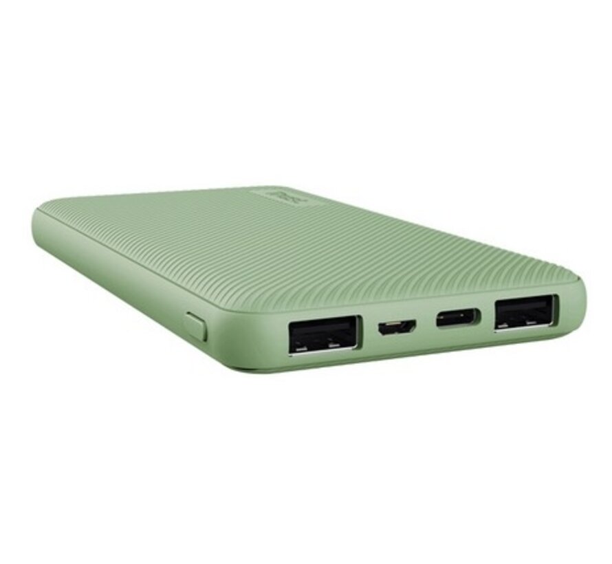 Powerbank 10.000 mAh - primo - eco - groen