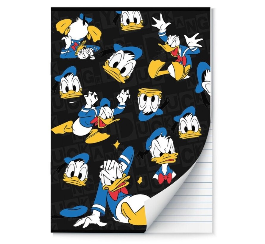 A4 schrift gelinieerd - zwart