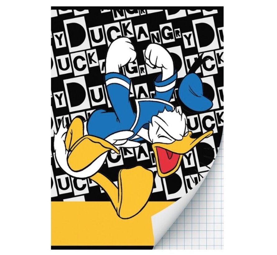 A4 schrift ruit - zwart