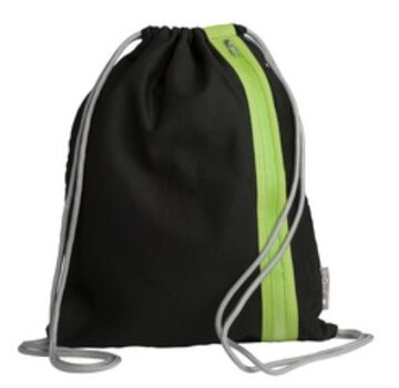 Zwemtas / gymtas - katoen - black/green