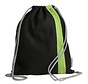 Zwemtas / gymtas - black/green - katoen