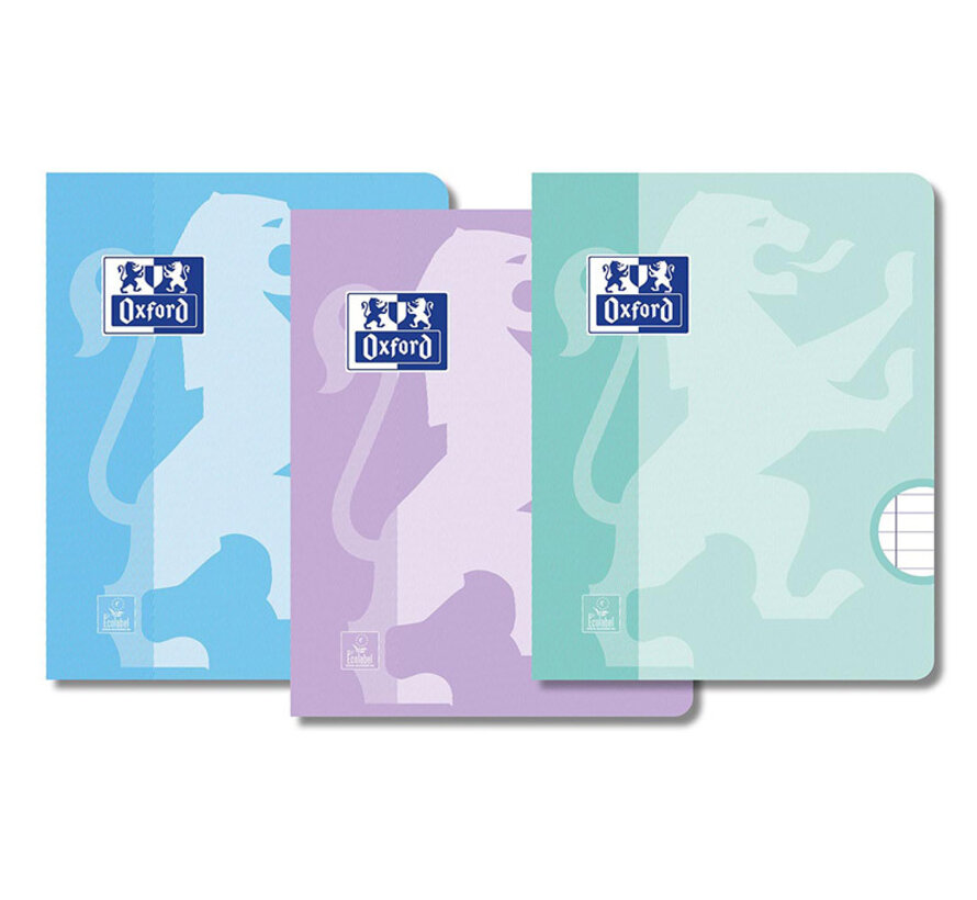 A5 lijntjes schrift - voordeelpak pastel - 3 schriften