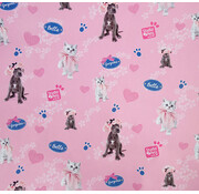 Studio Pets 2 Rol kaftpapier + etiketten voordeelset
