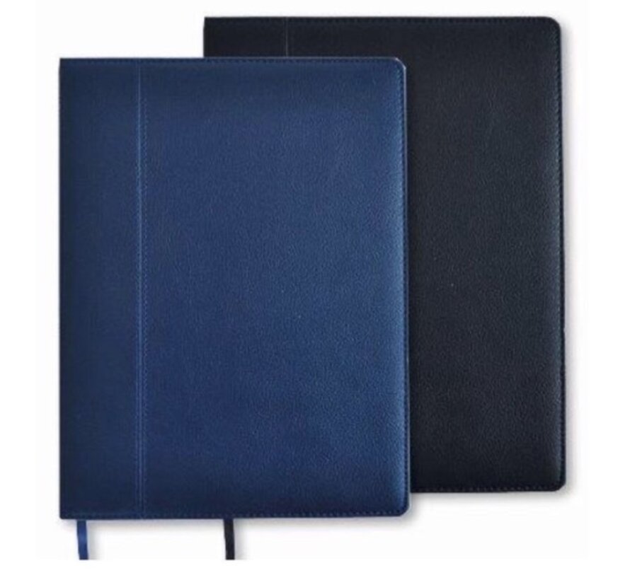 A4 Dummy boek (blanco schrift) - blauw - nepleer