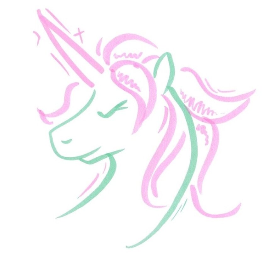 Brush stiften pastel black edition - set 6 stuks