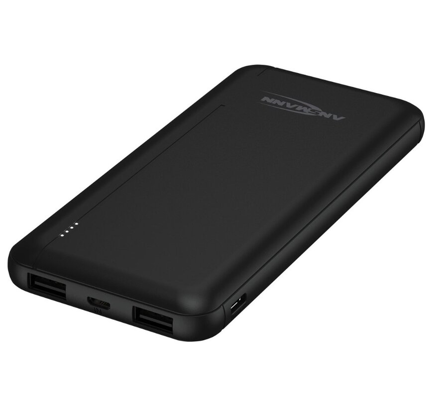 Ansmann powerbank 10.000 mAh - zwart