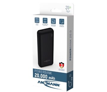 Ansmann powerbank 20.000 mAh - zwart