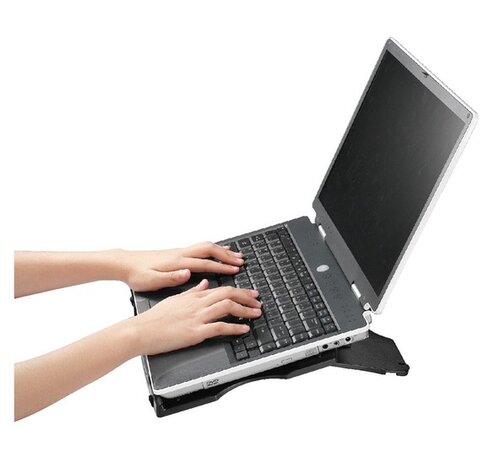 Quantore Laptopstandaard verstelbaar - antraciet