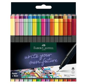 Faber Castell Fineliner set - groot - 30 stuks