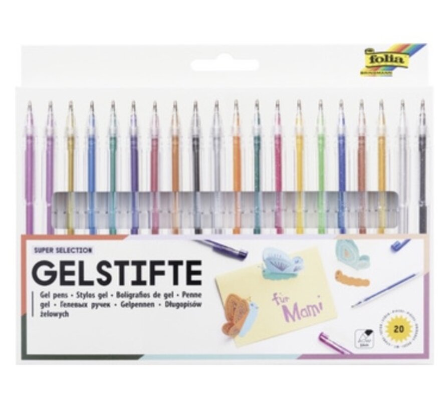 Goedkope gelpennen - 20 stuks
