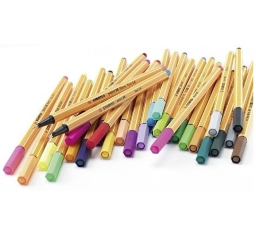 Point 88 fineliner - blik 66 stuks