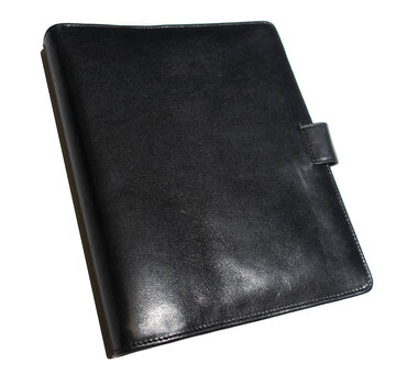 Liam's Agenda organizer - A5 - leer - zwart