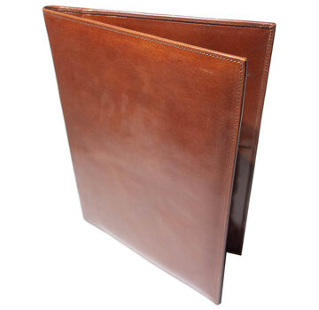 Liam's Schrijfmap A4 - kalfsleder - bruin