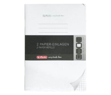 Navulling - geruit 5mm - A4 - 2x