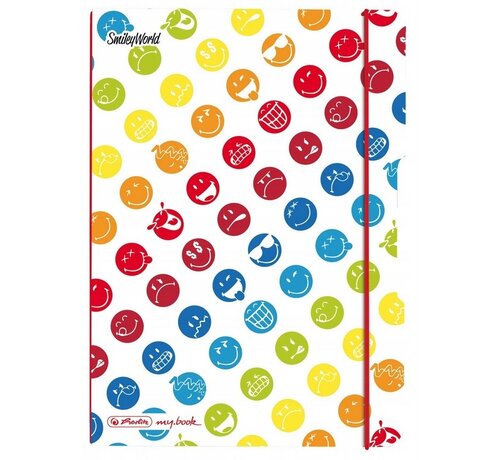 Smileyworld Navulbaar A4 schrift - ruit + lijn - smiley