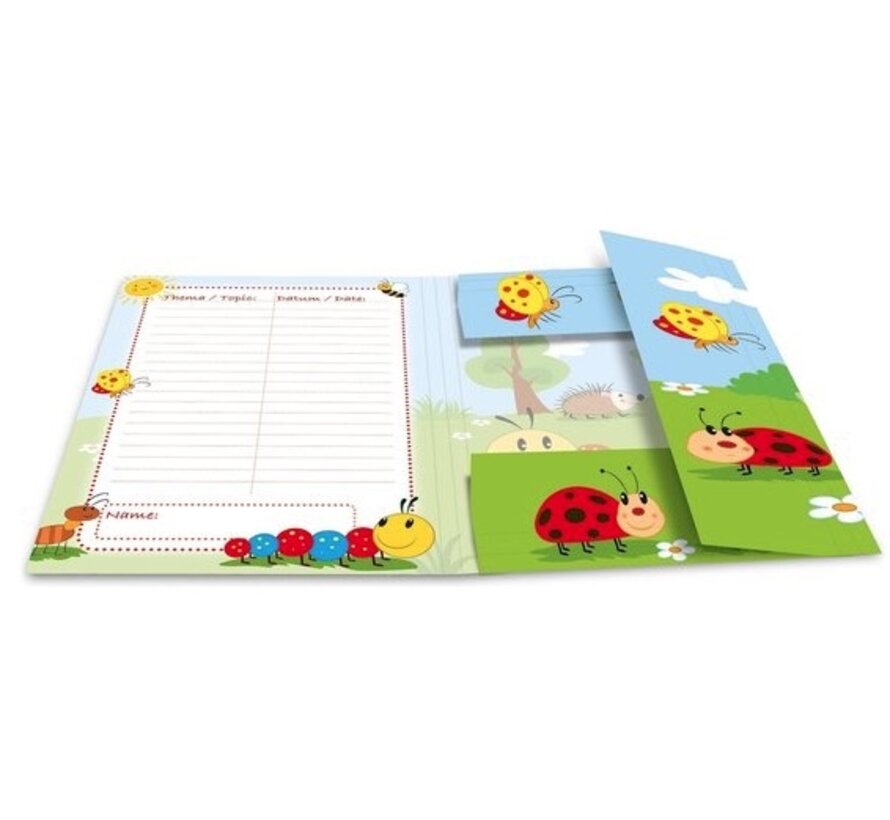 Elastomap A3 - Lieveheersbeestje - cartoon -bugs