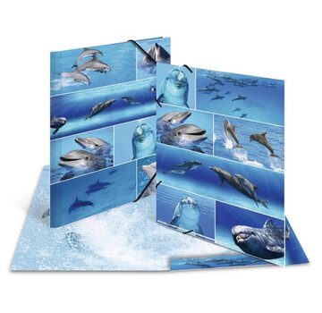 Herma Dieren Elastomap - A3 - Dolfijnen