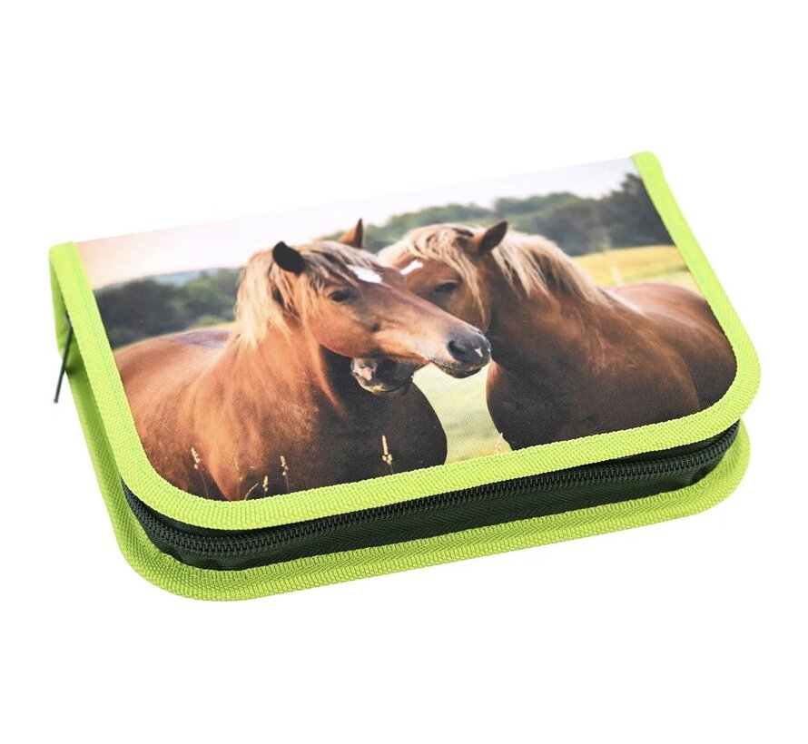 Etui vol met tekenpullen - paarden