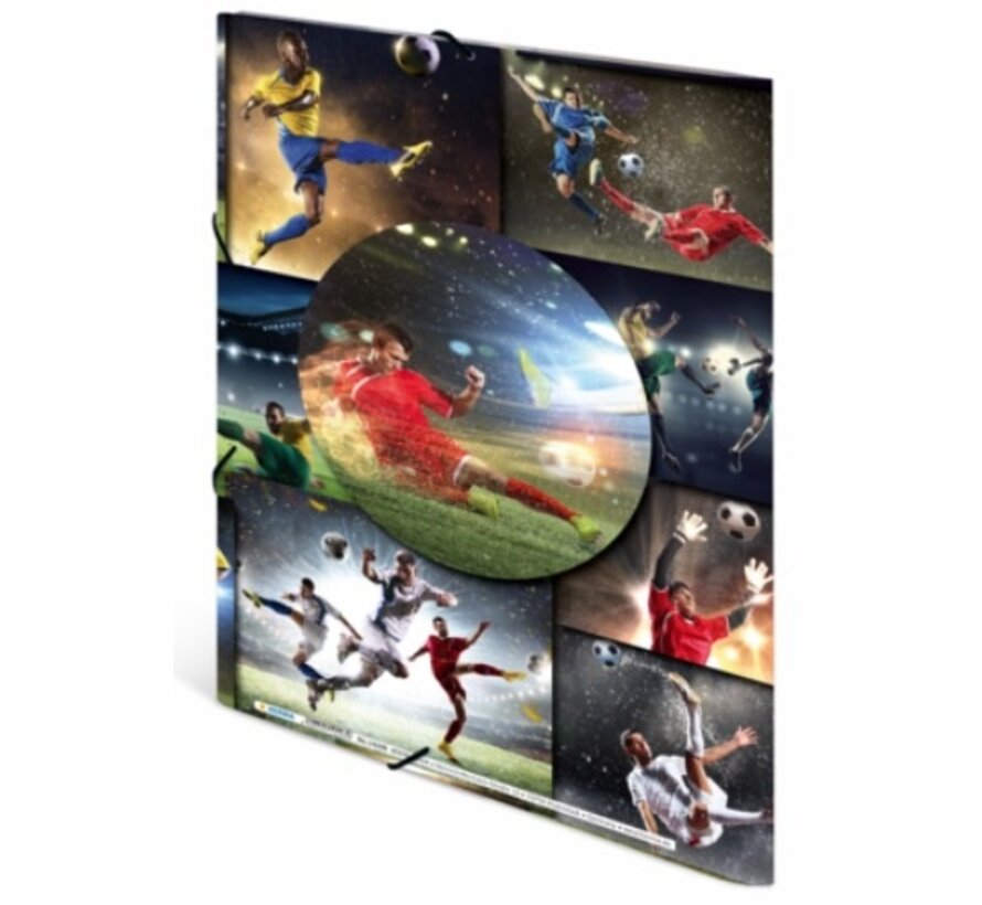 PP voetbal elastomap - A4 - kunststof