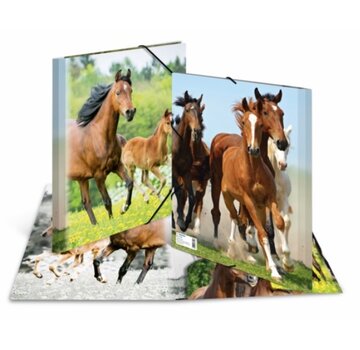 Herma PP paarden elastomap - A4 - kunststof
