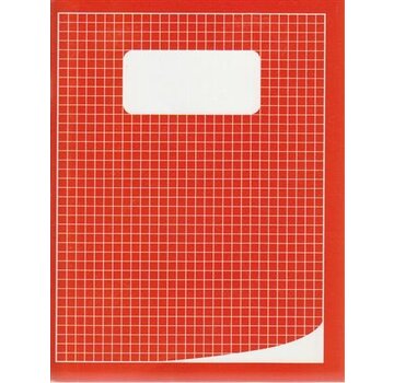 Quantore Schrift A5 - 5mm geruit - rood