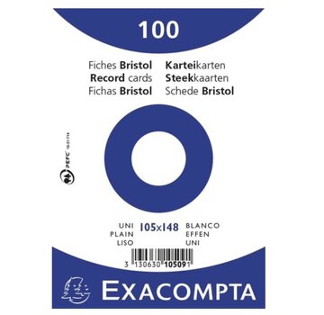 A6 Flashcards - wit- blanco -105x148