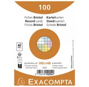A6 Flashcards - geruit - kleur - 105x148