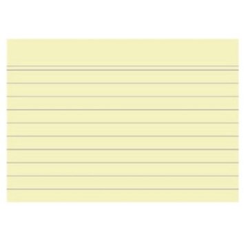 A6 Flashcards - geel - 105x148