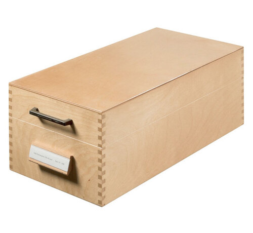 Opberbox voor A6 flash cards - hout