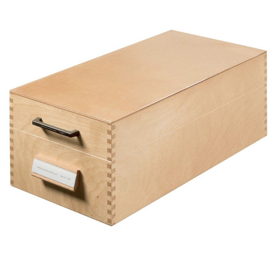 Opberbox voor A7 flash cards - hout