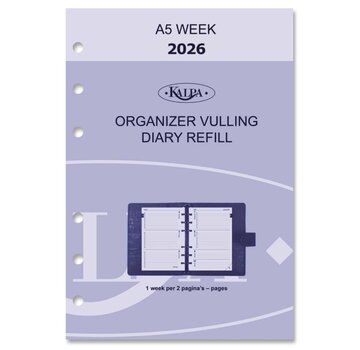 Kalpa A5 agenda vulling - 2026 - week per 2 pagina's