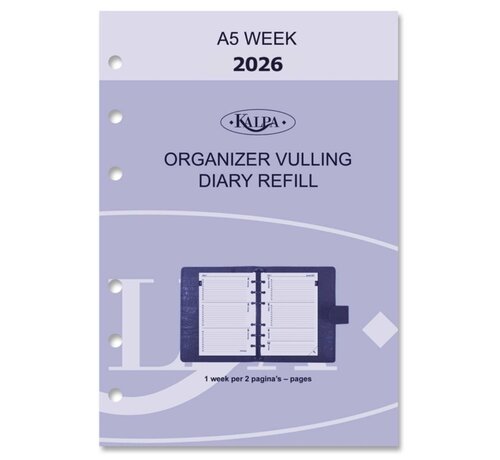 Kalpa Agenda vulling 2026 - A5 - week overzicht