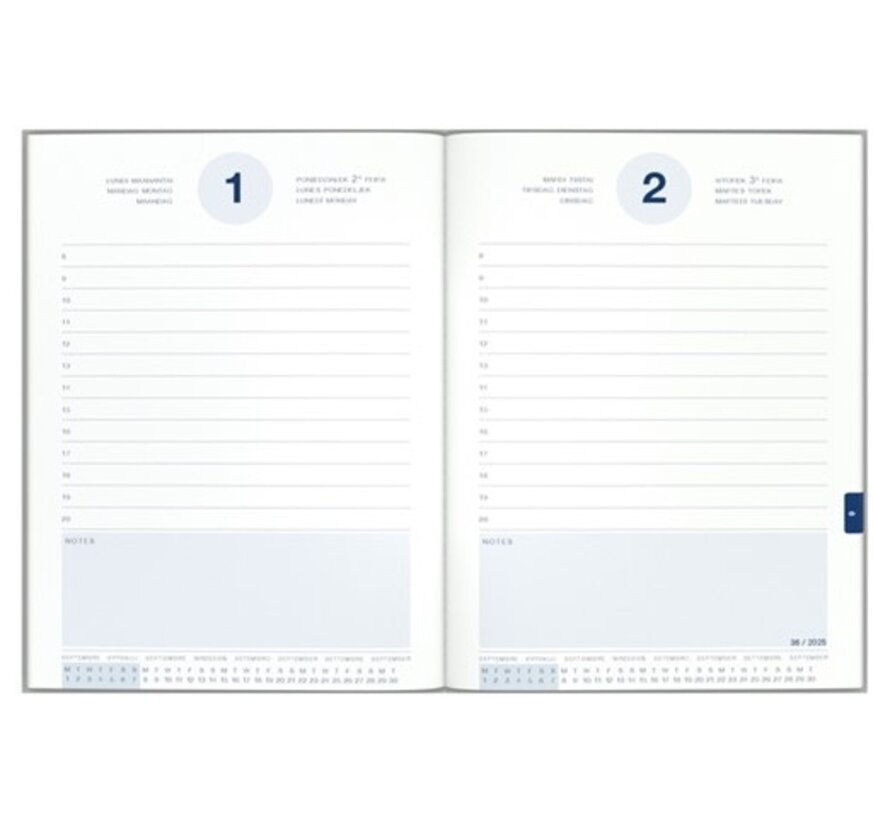 Nasa schoolagenda 2025-2026 1 dag per pagina