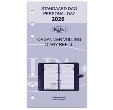 Kalpa Standard agenda vulling - 2026 - 1 dag/pag.