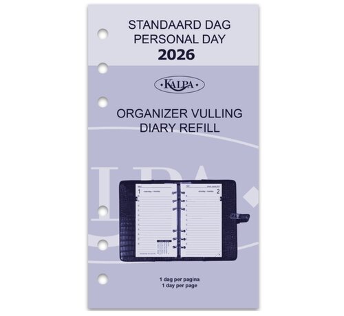 Kalpa Agenda vulling 2026 - standard/personal - 1 dag per pagina
