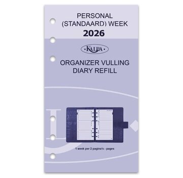 Kalpa Standard agenda vulling - 2026 - week per 2 pagina's