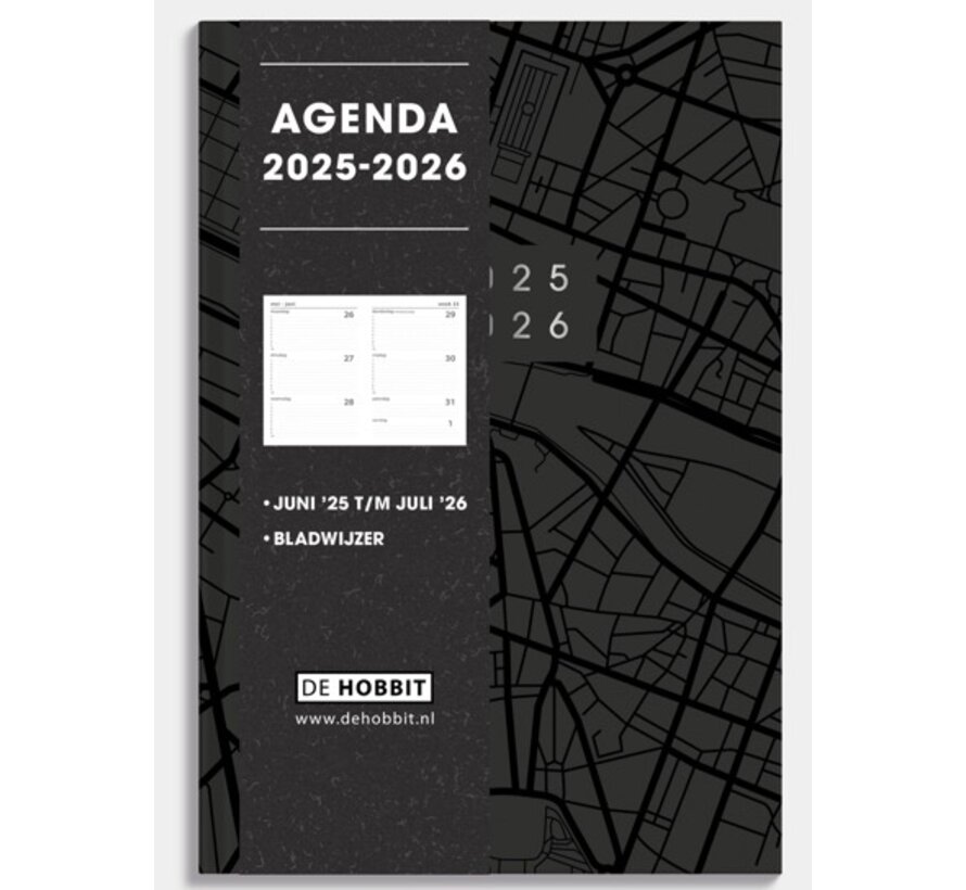 Schoolagenda - zwart - 2025-2026
