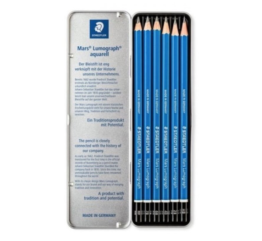 Mars Lumograph 8B-HB grafiet potloden set