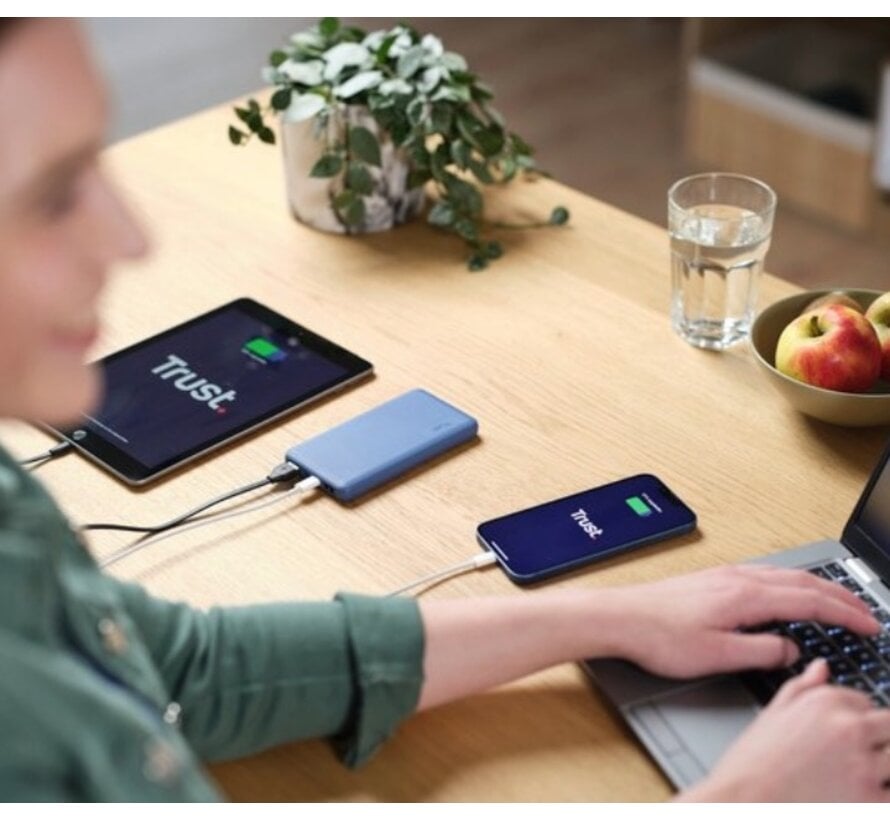 Powerbank 10.000 mAh - primo - eco - zwart