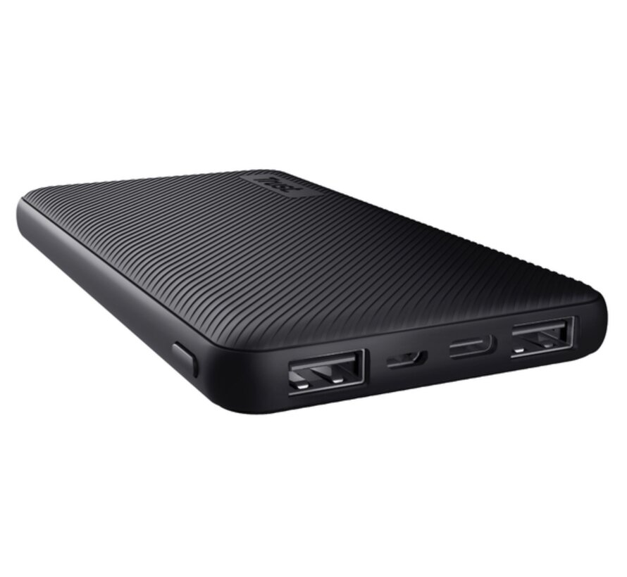 Powerbank 10.000 mAh - primo - eco - zwart