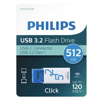 Philips USB-C stick  -  512 GB